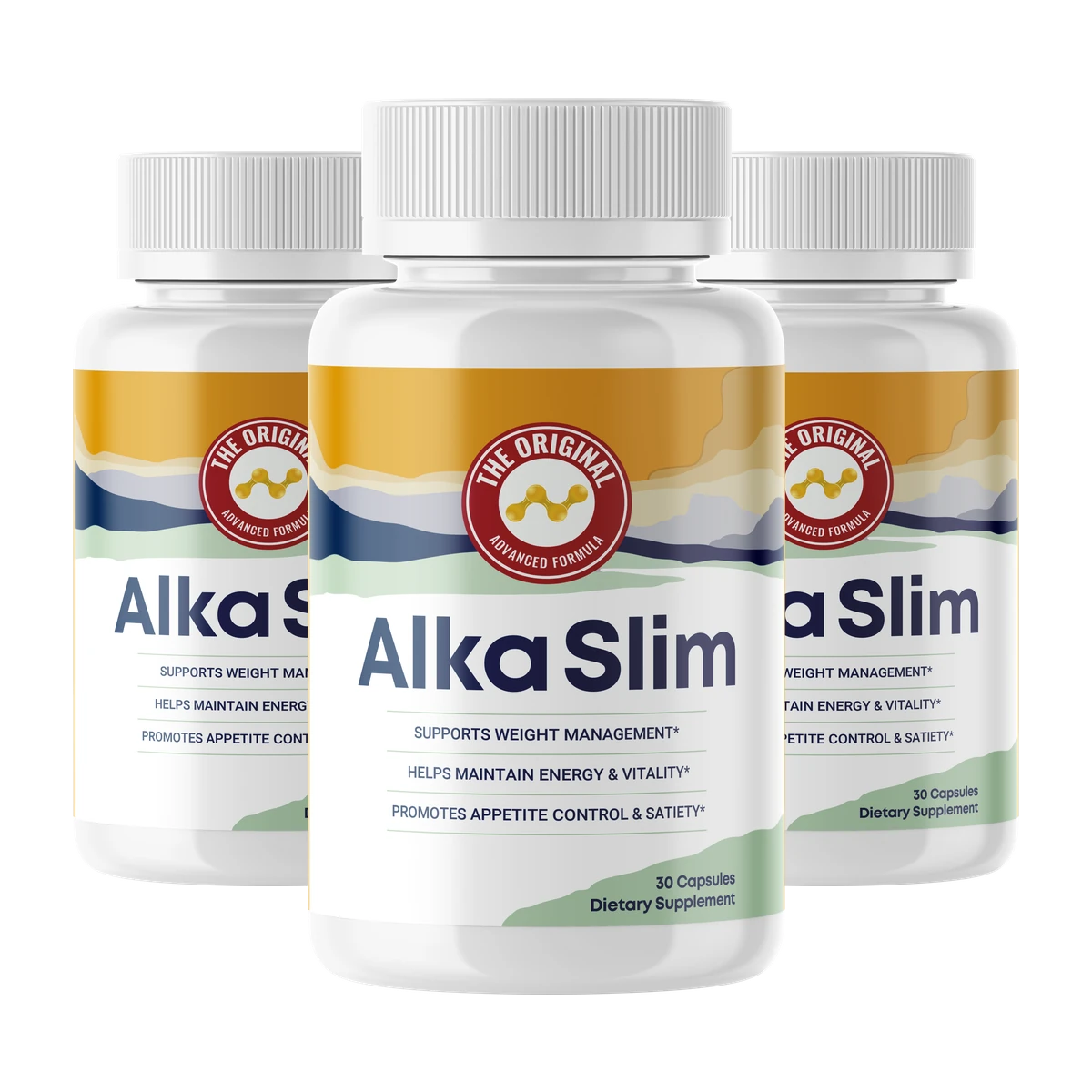 AlkaSlim® weight capsules — 3 bottles
